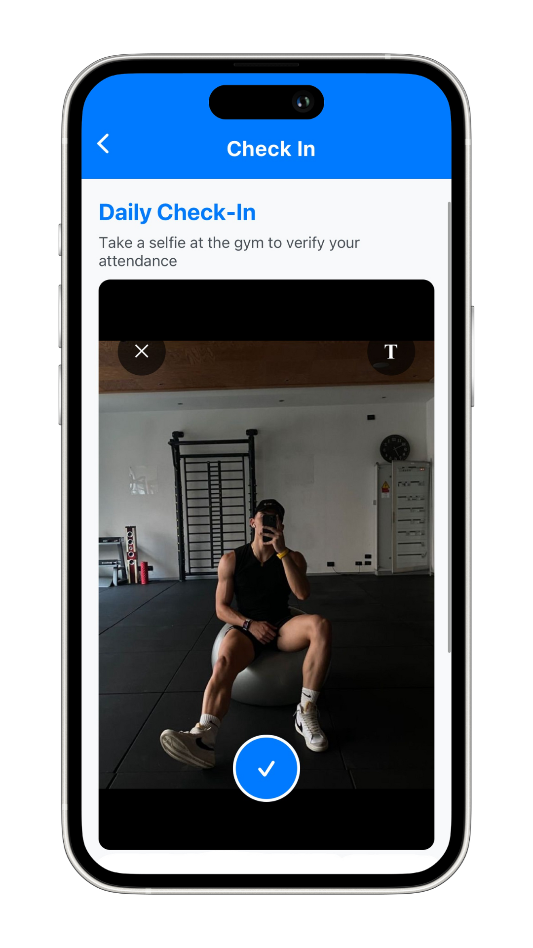 ShowUp app screenshot - Dashboard